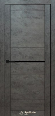 SD-PVC-129 Бетон темний скло BLK